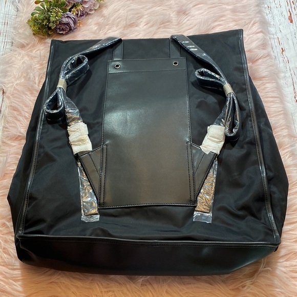 NWT ATM Anthony Thomas Melillo Black Nylon Large Foldable Backpack Bag